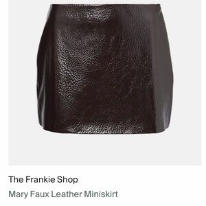 The Frankie Shop faux leather skirt